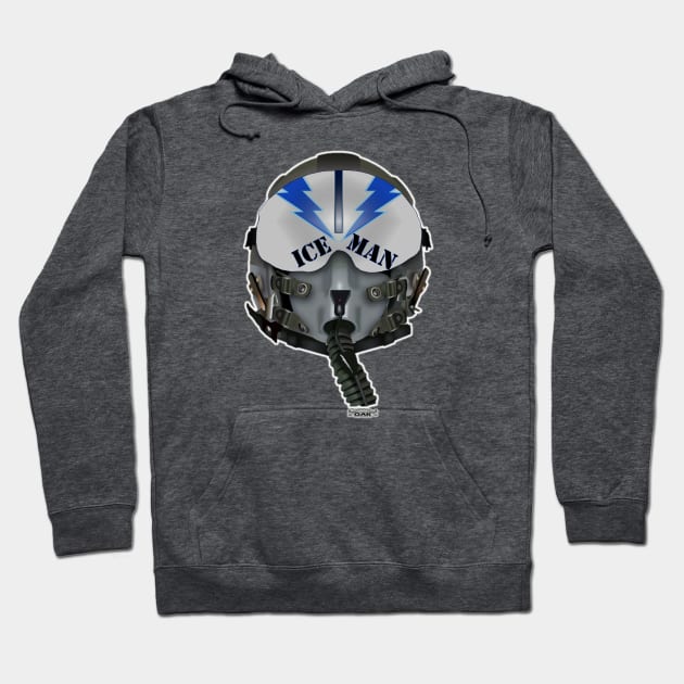 Fighter Pilot Ice Man Hoodie by Original Astoria Kid